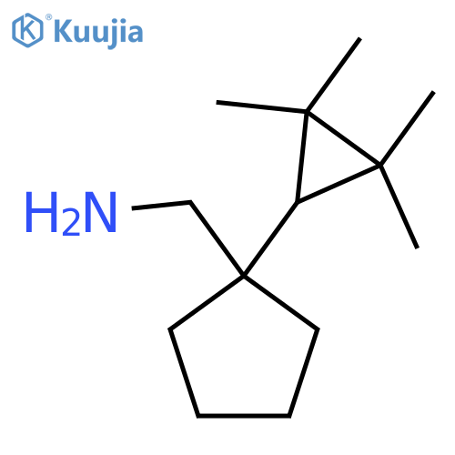 1-(2,2,3,3-tetramethylcyclopropyl)cyclopentylmethanamine structure