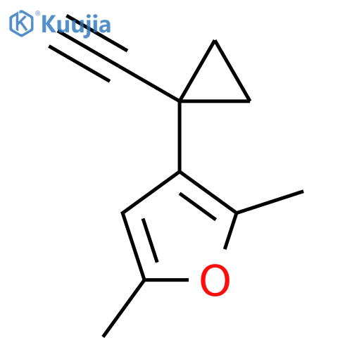 3-(1-ethynylcyclopropyl)-2,5-dimethylfuran structure