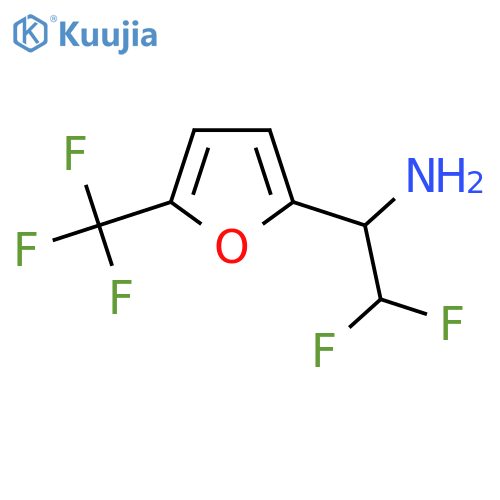 2,2-difluoro-1-5-(trifluoromethyl)furan-2-ylethan-1-amine structure
