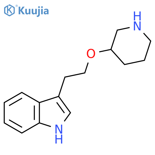 3-2-(piperidin-3-yloxy)ethyl-1H-indole structure