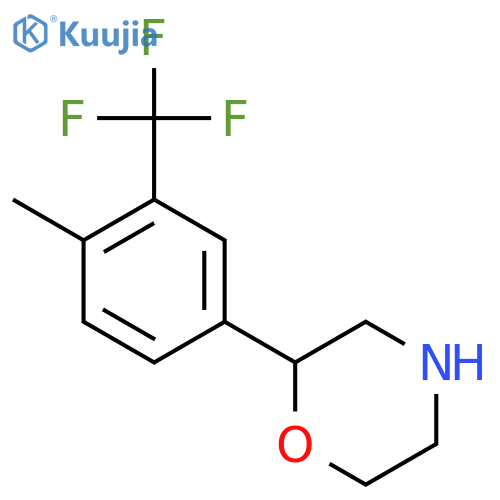 2-4-methyl-3-(trifluoromethyl)phenylmorpholine structure