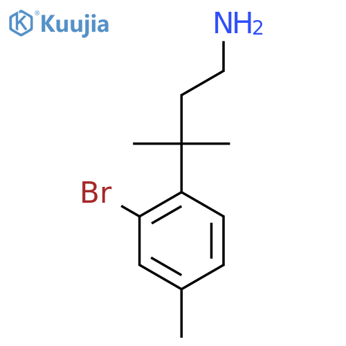 3-(2-bromo-4-methylphenyl)-3-methylbutan-1-amine structure