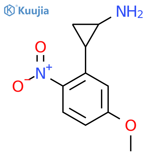 2-(5-methoxy-2-nitrophenyl)cyclopropan-1-amine structure