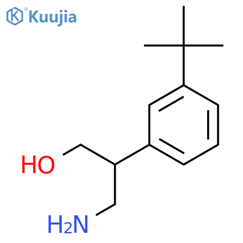 3-amino-2-(3-tert-butylphenyl)propan-1-ol structure