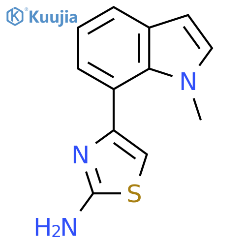 4-(1-methyl-1H-indol-7-yl)-1,3-thiazol-2-amine structure