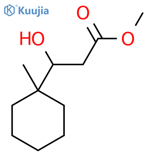 methyl 3-hydroxy-3-(1-methylcyclohexyl)propanoate structure
