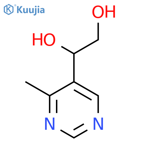 1-(4-methylpyrimidin-5-yl)ethane-1,2-diol structure