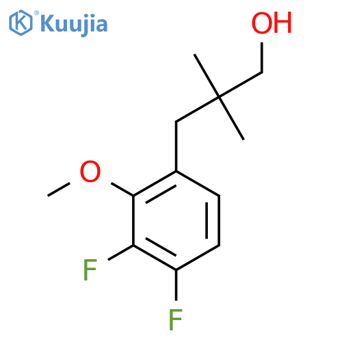 3-(3,4-Difluoro-2-methoxyphenyl)-2,2-dimethylpropan-1-ol structure