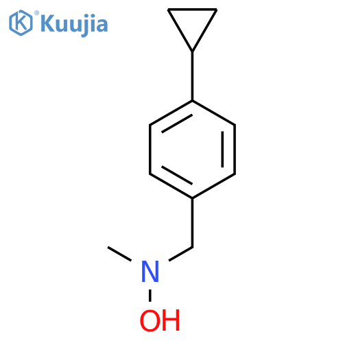 N-(4-cyclopropylphenyl)methyl-N-methylhydroxylamine structure