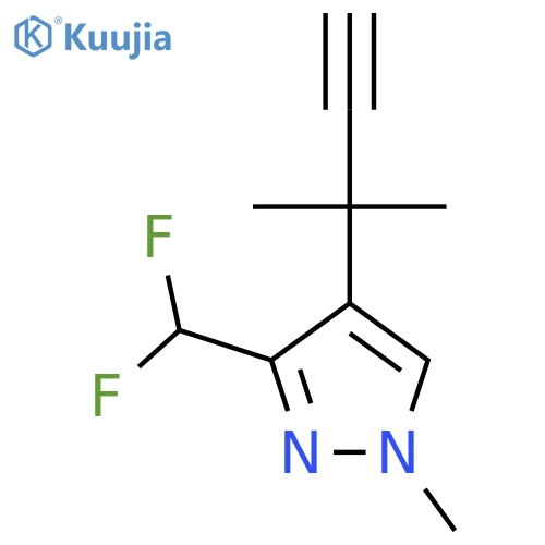 3-(difluoromethyl)-1-methyl-4-(2-methylbut-3-yn-2-yl)-1H-pyrazole structure