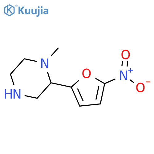 1-methyl-2-(5-nitrofuran-2-yl)piperazine structure