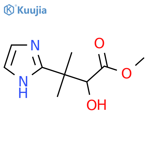 methyl 2-hydroxy-3-(1H-imidazol-2-yl)-3-methylbutanoate structure