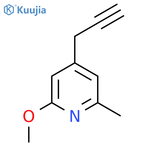 2-methoxy-6-methyl-4-(prop-2-yn-1-yl)pyridine structure