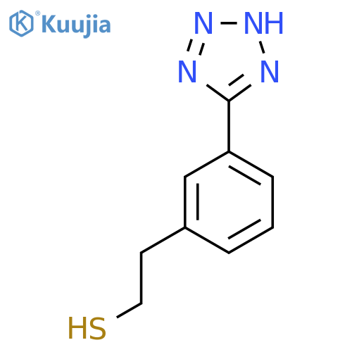 2-3-(1H-1,2,3,4-tetrazol-5-yl)phenylethane-1-thiol structure
