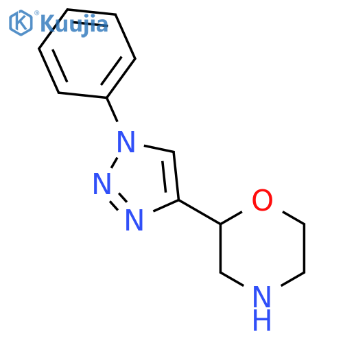 2-(1-phenyl-1H-1,2,3-triazol-4-yl)morpholine structure
