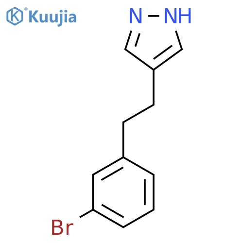4-2-(3-bromophenyl)ethyl-1H-pyrazole structure