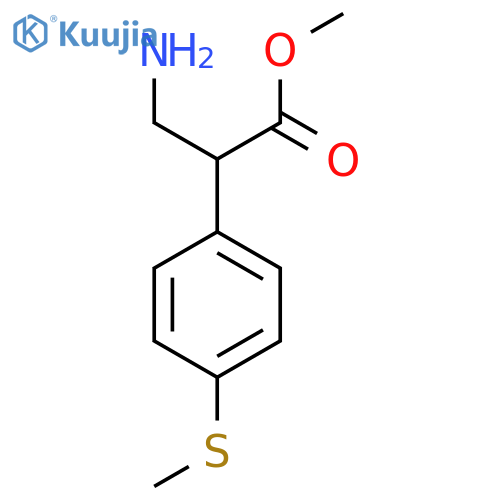 methyl 3-amino-2-4-(methylsulfanyl)phenylpropanoate structure
