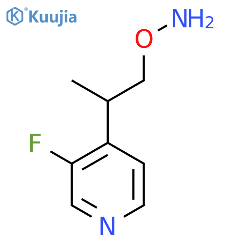 O-2-(3-fluoropyridin-4-yl)propylhydroxylamine structure
