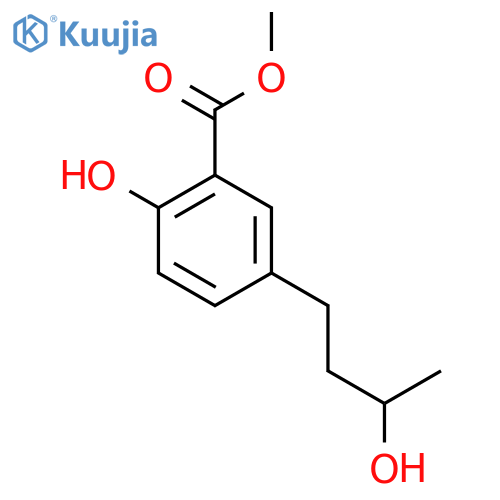 methyl 2-hydroxy-5-(3-hydroxybutyl)benzoate structure