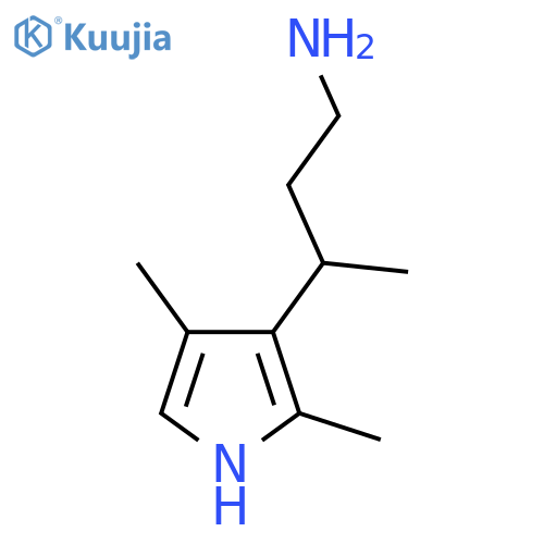 3-(2,4-dimethyl-1H-pyrrol-3-yl)butan-1-amine structure