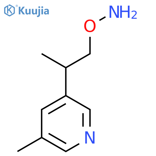 O-2-(5-methylpyridin-3-yl)propylhydroxylamine structure