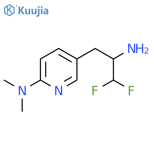 5-(2-amino-3,3-difluoropropyl)-N,N-dimethylpyridin-2-amine structure