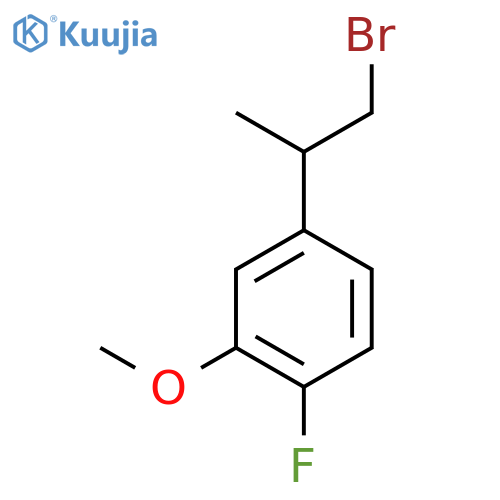 4-(1-bromopropan-2-yl)-1-fluoro-2-methoxybenzene structure