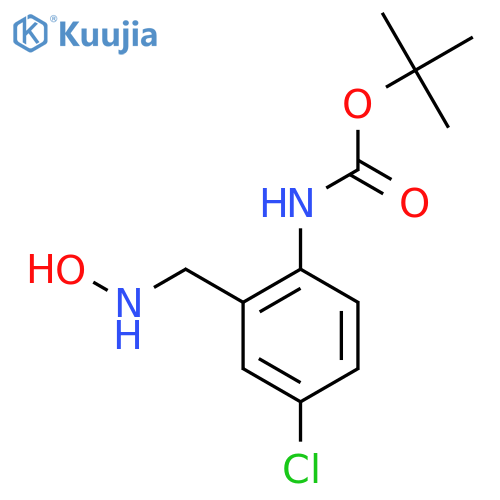 tert-butyl N-{4-chloro-2-(hydroxyamino)methylphenyl}carbamate structure