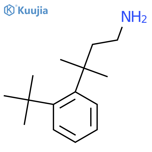 3-(2-tert-butylphenyl)-3-methylbutan-1-amine structure