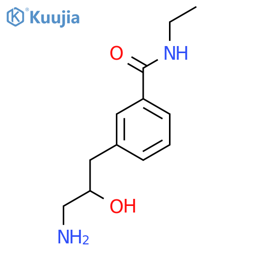3-(3-amino-2-hydroxypropyl)-N-ethylbenzamide structure