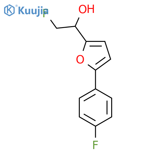2-fluoro-1-5-(4-fluorophenyl)furan-2-ylethan-1-ol structure