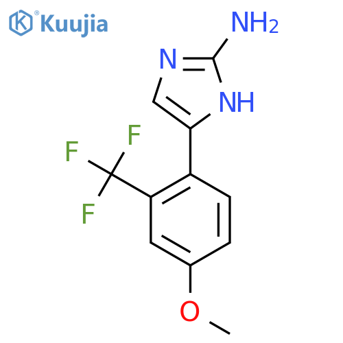 5-4-methoxy-2-(trifluoromethyl)phenyl-1H-imidazol-2-amine structure