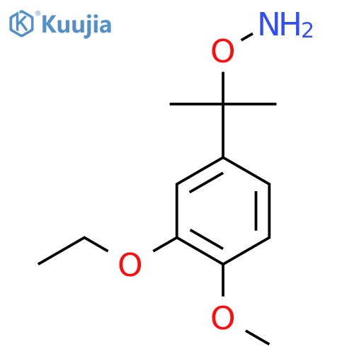 O-2-(3-ethoxy-4-methoxyphenyl)propan-2-ylhydroxylamine structure