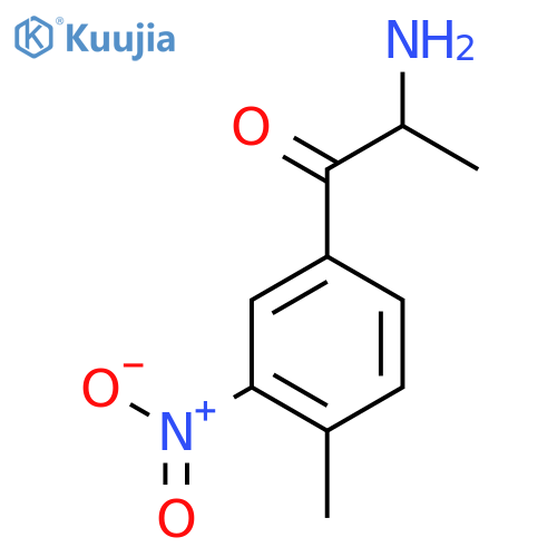 2-amino-1-(4-methyl-3-nitrophenyl)propan-1-one structure