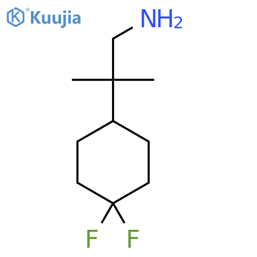 2-(4,4-difluorocyclohexyl)-2-methylpropan-1-amine structure