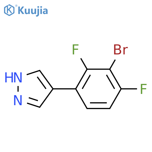 4-(3-bromo-2,4-difluorophenyl)-1H-pyrazole structure
