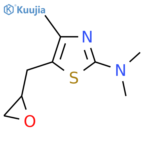 N,N,4-trimethyl-5-(oxiran-2-yl)methyl-1,3-thiazol-2-amine structure