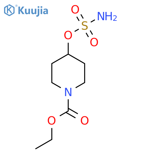 ethyl 4-(sulfamoyloxy)piperidine-1-carboxylate structure