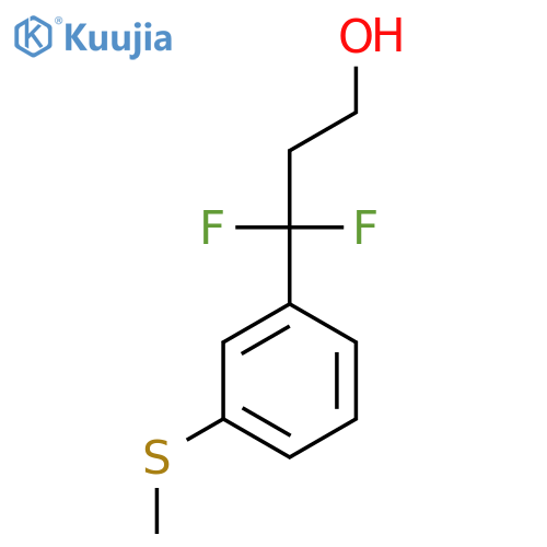 3,3-difluoro-3-3-(methylsulfanyl)phenylpropan-1-ol structure