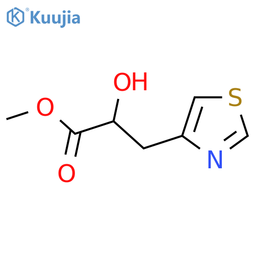 methyl 2-hydroxy-3-(1,3-thiazol-4-yl)propanoate structure
