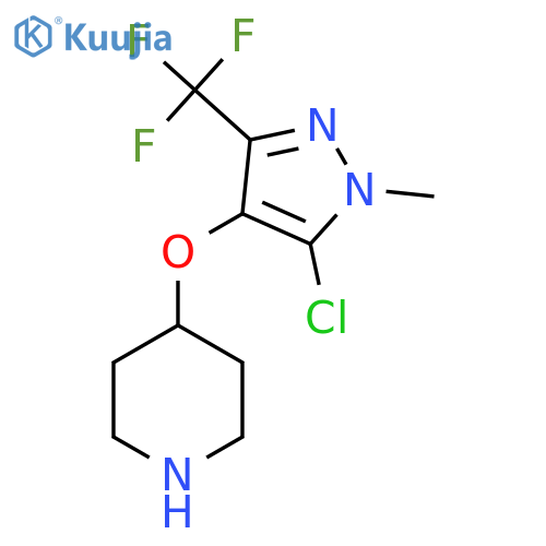 4-{5-chloro-1-methyl-3-(trifluoromethyl)-1H-pyrazol-4-yloxy}piperidine structure