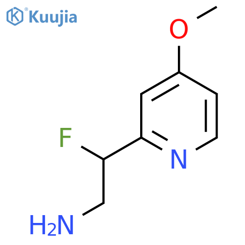 2-fluoro-2-(4-methoxypyridin-2-yl)ethan-1-amine structure