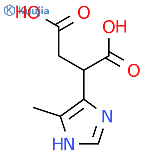 2-(4-methyl-1H-imidazol-5-yl)butanedioic acid structure
