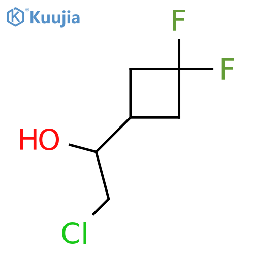 2-chloro-1-(3,3-difluorocyclobutyl)ethan-1-ol structure