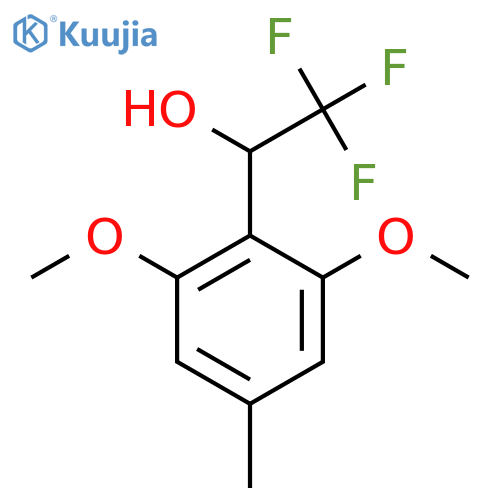 1-(2,6-dimethoxy-4-methylphenyl)-2,2,2-trifluoroethan-1-ol structure