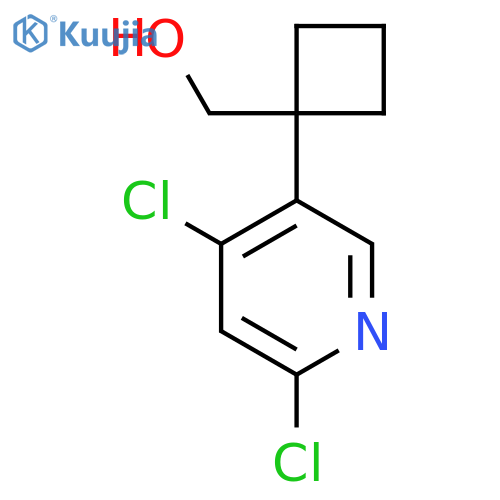 1-(4,6-dichloropyridin-3-yl)cyclobutylmethanol structure