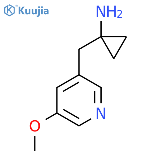 1-(5-methoxypyridin-3-yl)methylcyclopropan-1-amine structure