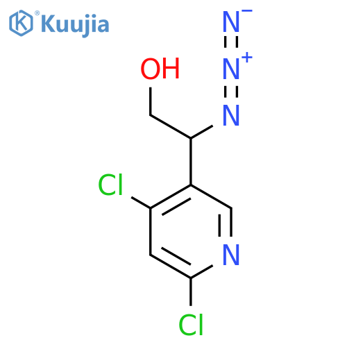 2-Azido-2-(4,6-dichloropyridin-3-yl)ethan-1-ol structure