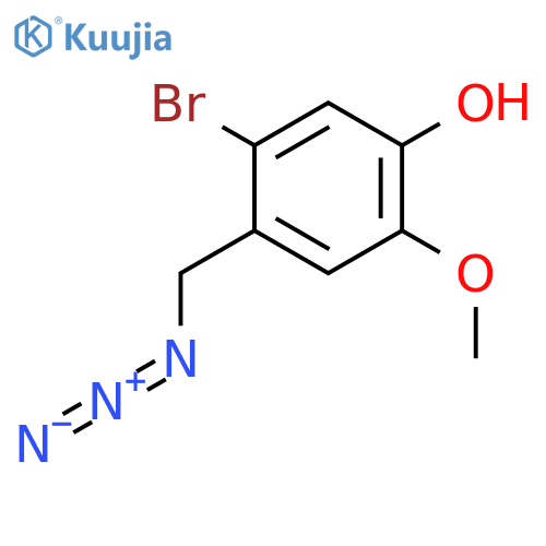 4-(azidomethyl)-5-bromo-2-methoxyphenol structure