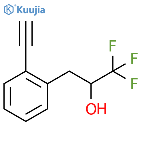 3-(2-ethynylphenyl)-1,1,1-trifluoropropan-2-ol structure